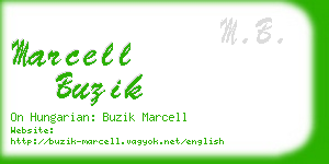 marcell buzik business card